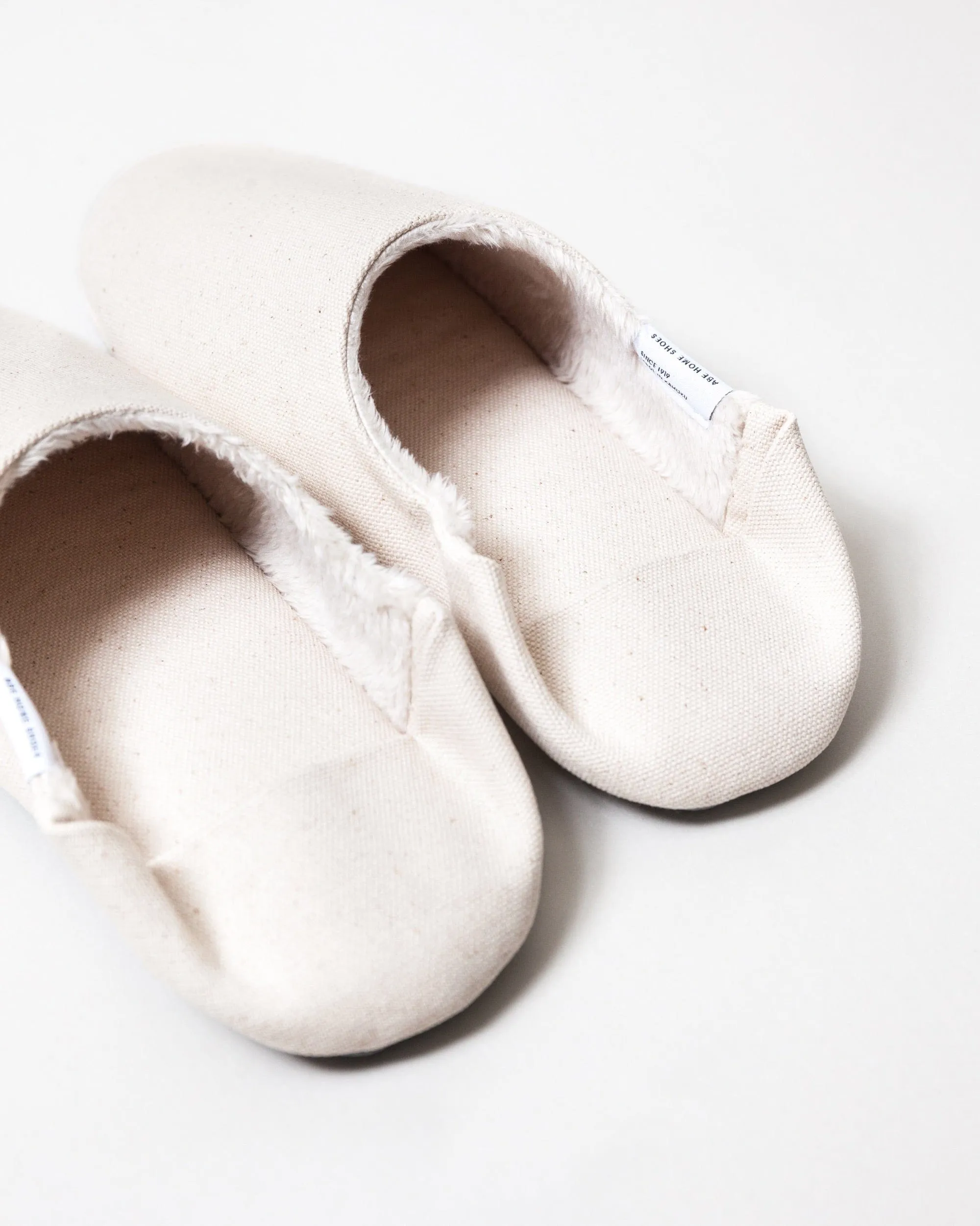 ABE Canvas Home Shoes - Wool-Lined, Natural
