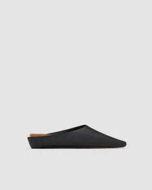 ALBA SHEARLING MULES / BLACK