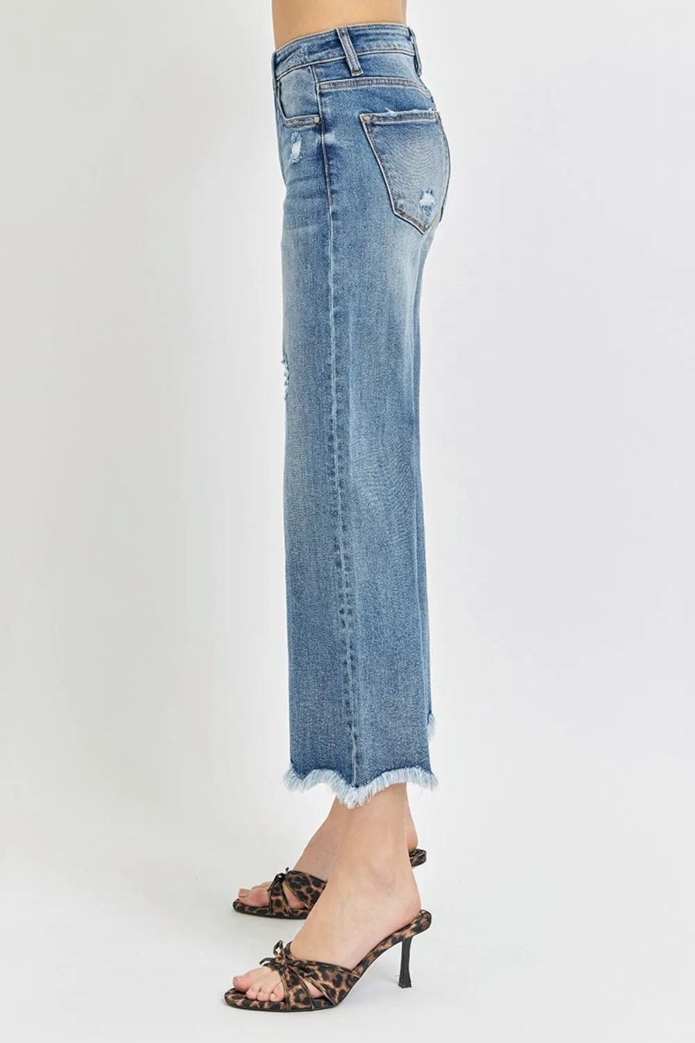 Angelica High Rise Cropped Flare Jeans