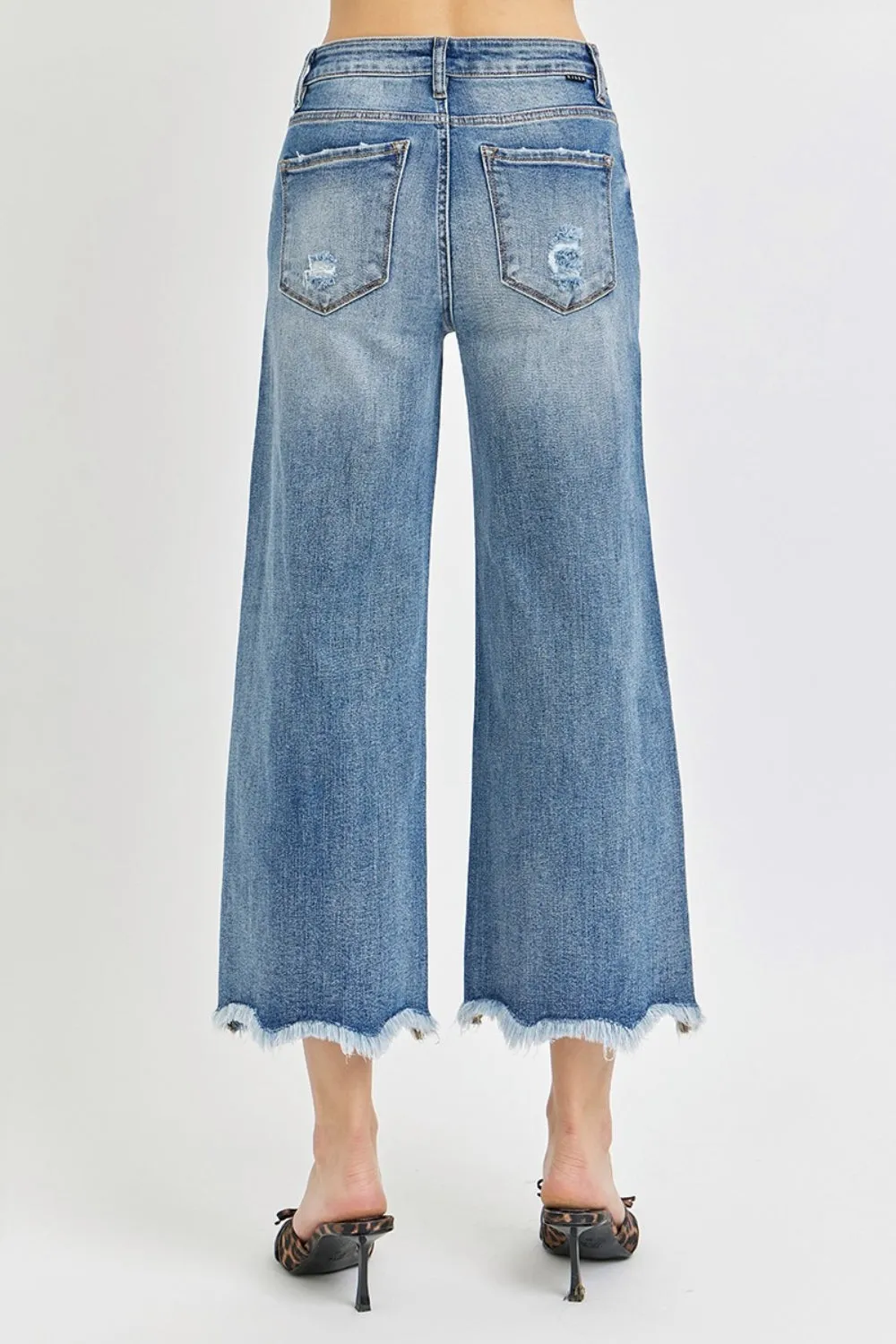 Angelica High Rise Cropped Flare Jeans
