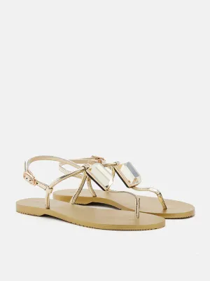 Annabel Diamante T-Bar Sandals