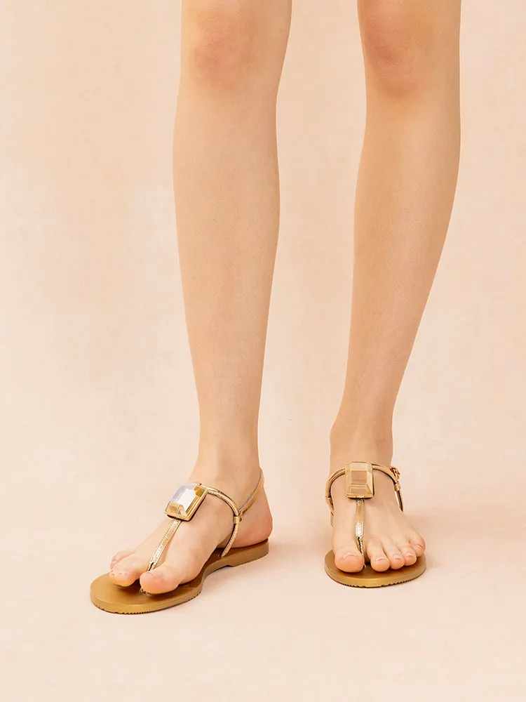 Annabel Diamante T-Bar Sandals