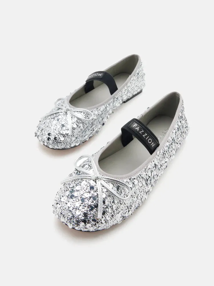 Ariya Sequinned Bow Mary Janes