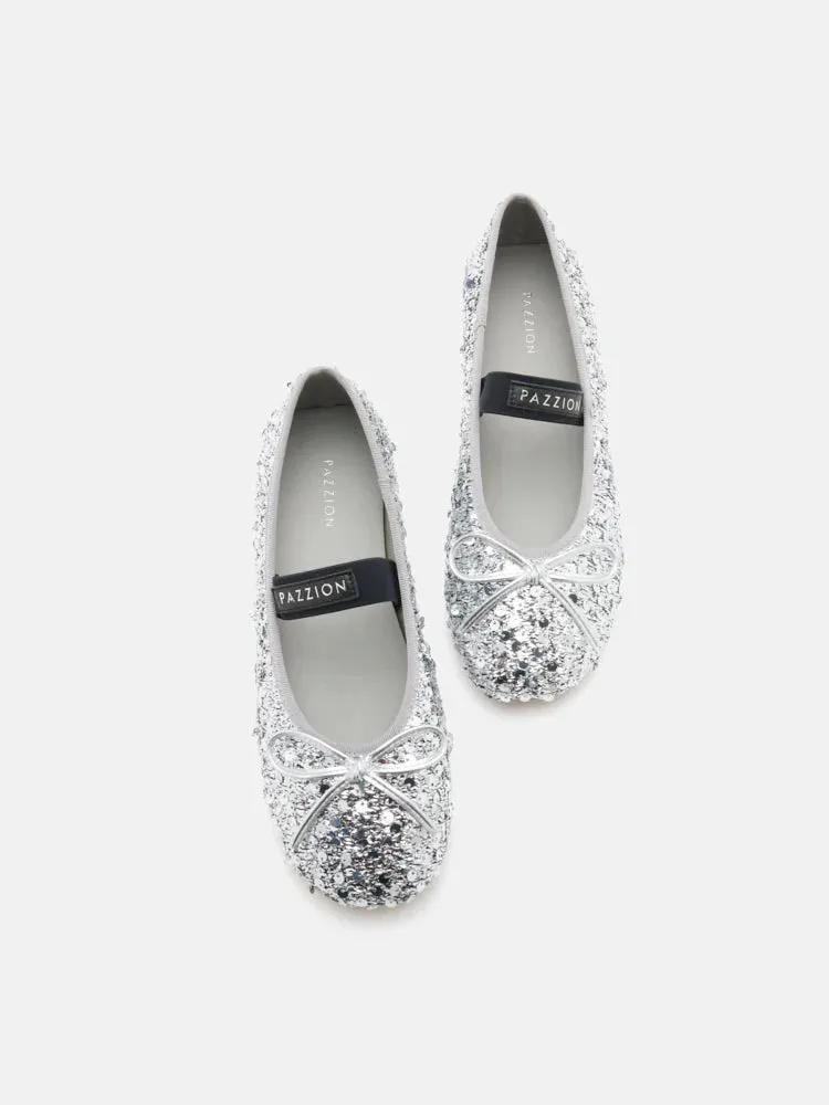 Ariya Sequinned Bow Mary Janes