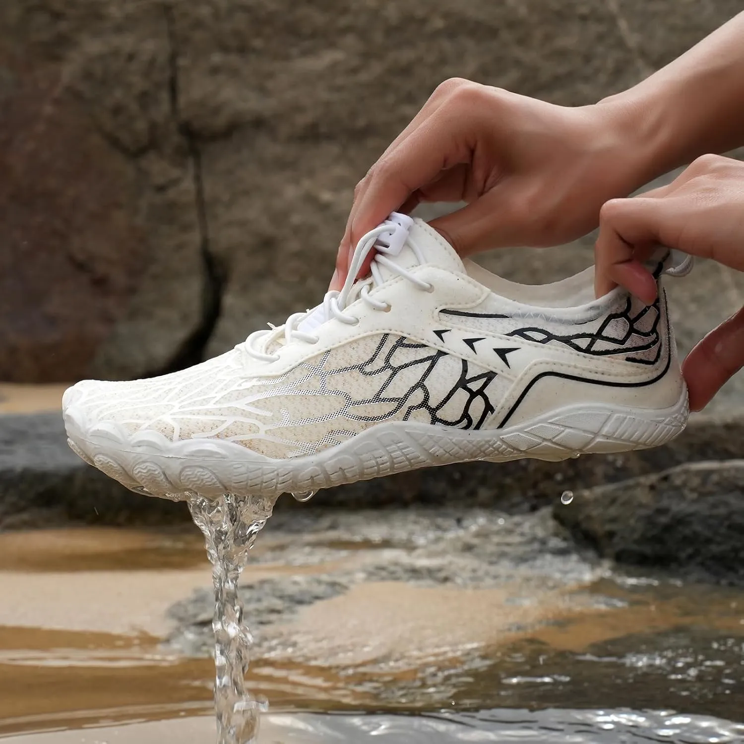 Barefoot Shoes for Women,Non-Slip Outdoor Shoes Quick-Drying Water Shoe for Men and Women Wide Toe Non Slip Sports Shoe Lightweight Waterproof Sneakers for Running