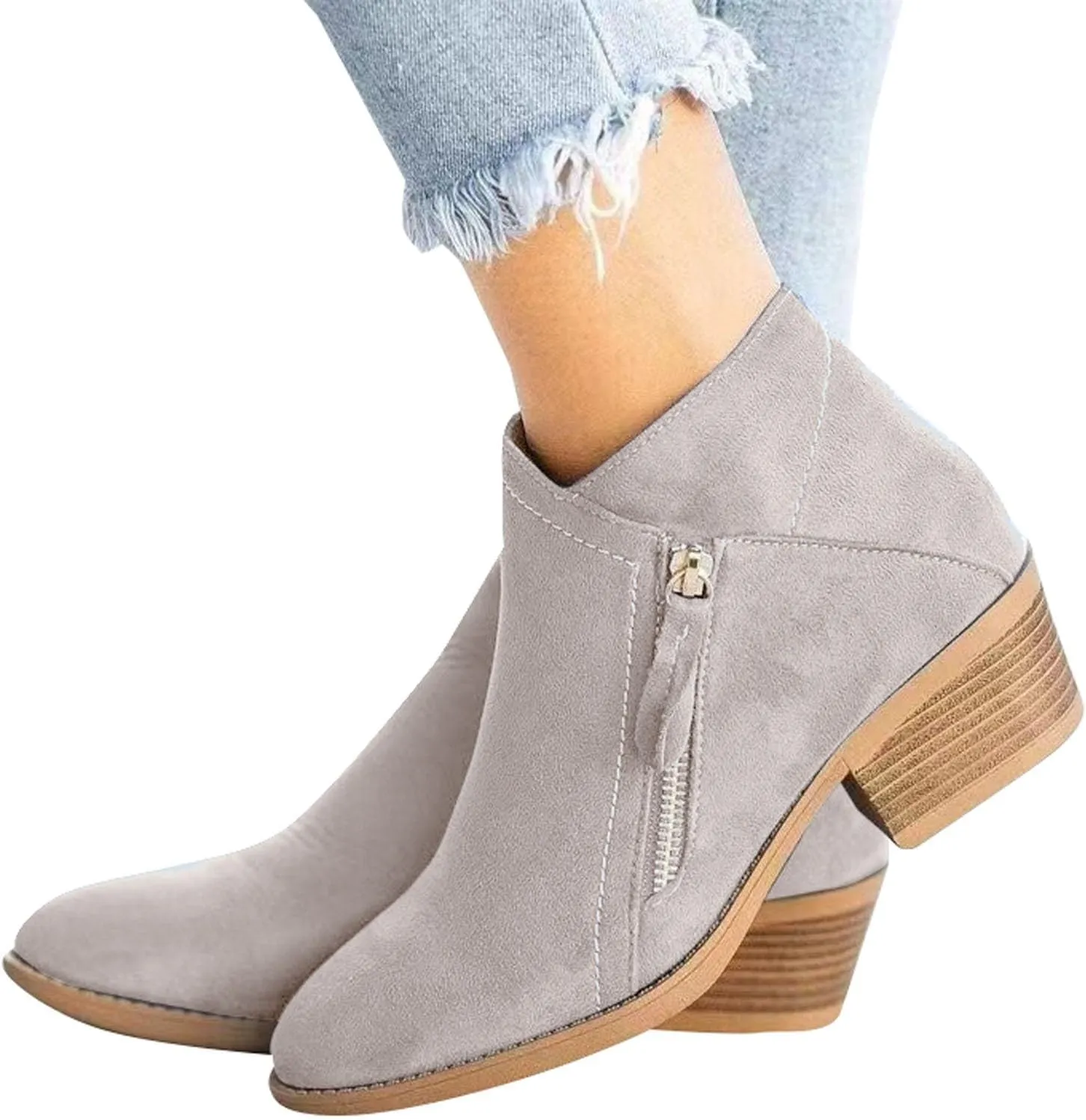 Black Cowboy Boots for Women Ankle Square Toe Booties for Women Ankle Wedge Boots for Women Flat Boot Laces Casual Round Head Low Heel Comfortable Pointed Toe