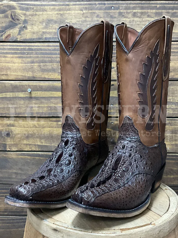 Black Jack BR2050-V4 Mens Snapping Turtle Western Boot Dark Brown