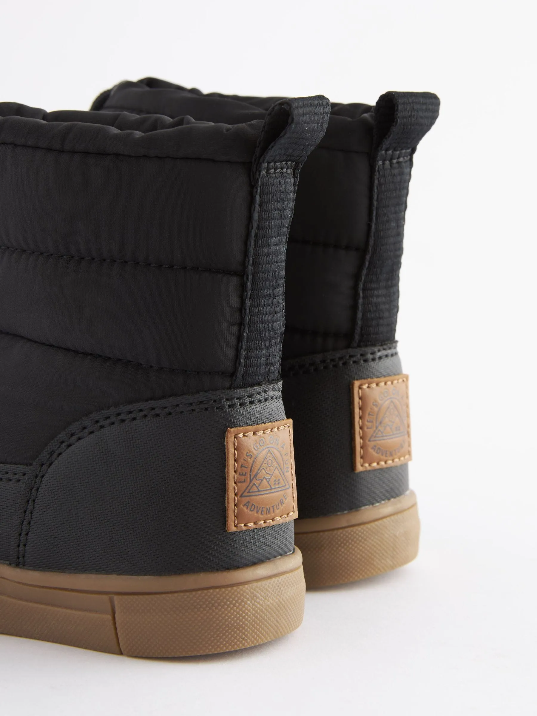 Black Thermal Thinsulate™ Lined Quilted Water Resistant Boots