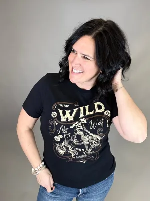 Black Wild West Graphic T
