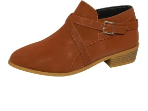 Booties for Women Ankle Fall Booties for Women Western Booties Women Ankle Boots Womens Bootie with Heel Keep Warm Flat Bottom Low Heel Comfortable Pointed Toe