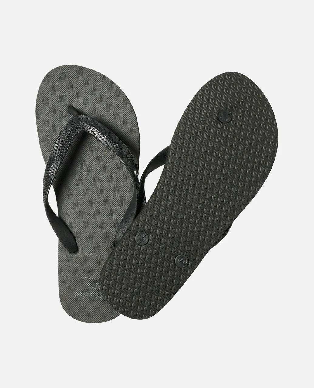 Brand Logo Bloom Open Toe Sandals - Black