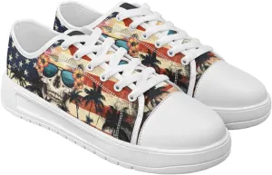 Canvas Shoes for Women Classic Mesh Breathable Lightweight Non-Slip Sneakers Slip On Tennis Walking Shoes US 5.5-13.5