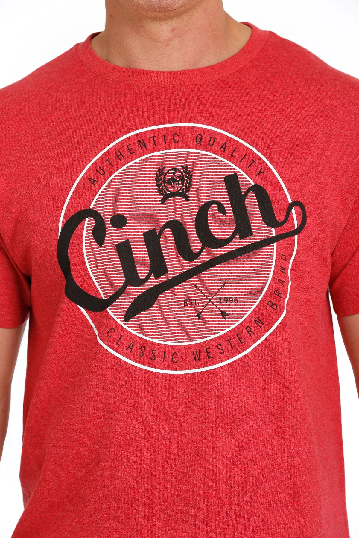 CINCH MENS TEE - HEATHER RED