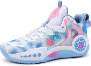CJSPORX Women Men Basketball Shoes Non Slip Breathable Outdoor Fashion Unisex Sneakers