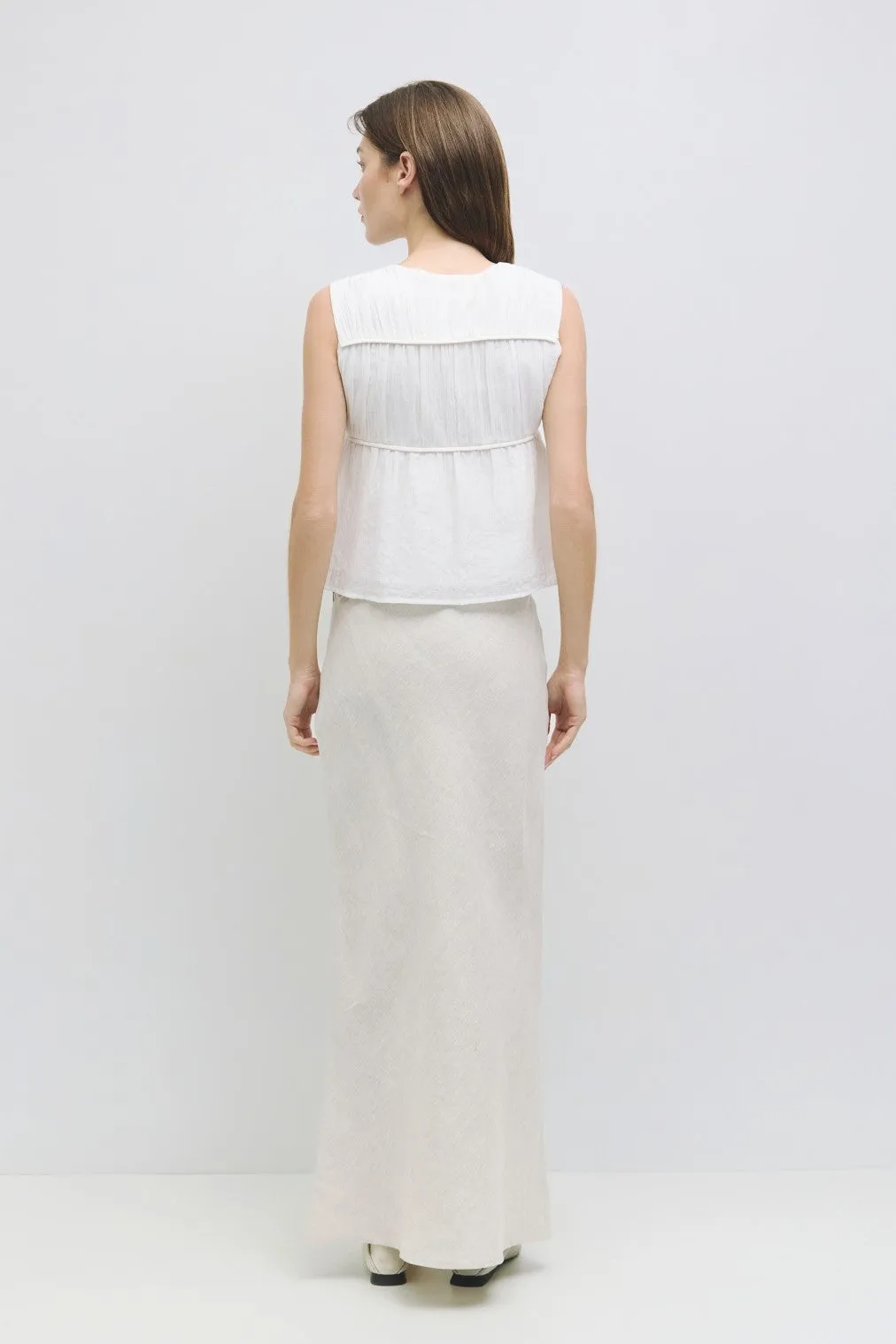 CORA PANELED COTTON TOP