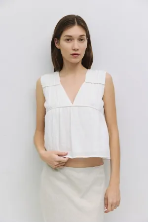 CORA PANELED COTTON TOP