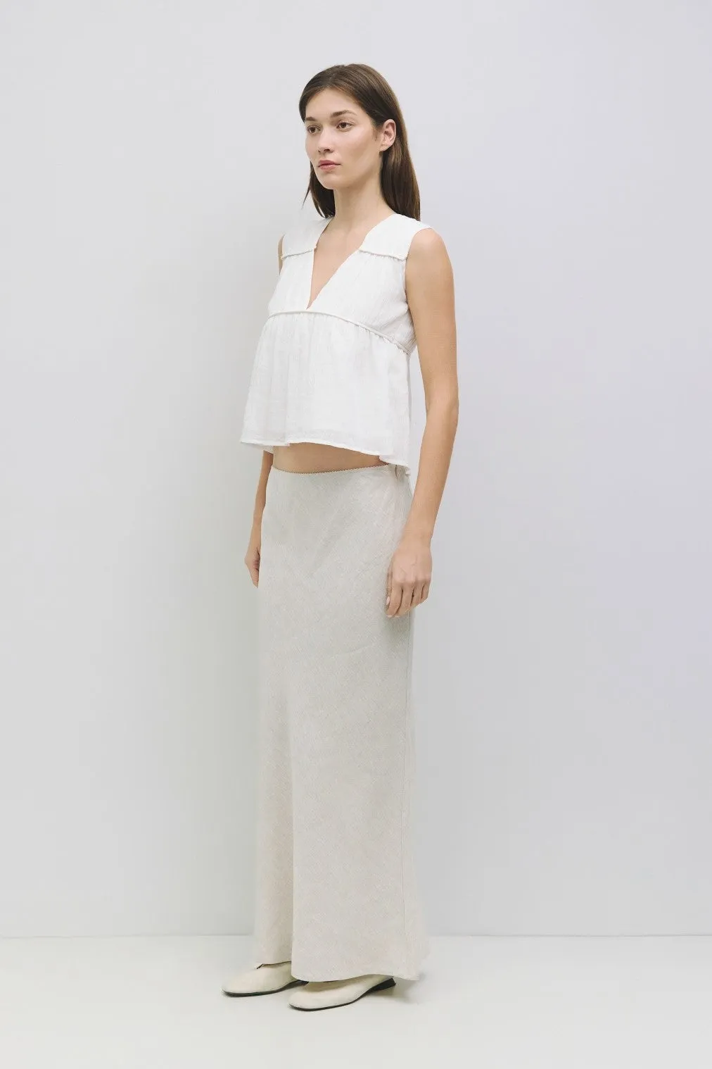 CORA PANELED COTTON TOP