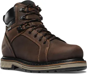 Danner Steel Yard Steel Toe Work Boots for Men - Waterproof Full-Grain Leather with Dual-Density Footbed, Slip-Resistant Outsole, and EH Resistance, Brown - 13 EE