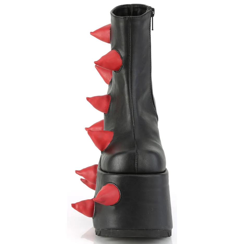 DemoniaCult SLAY 77 Black Red Boots