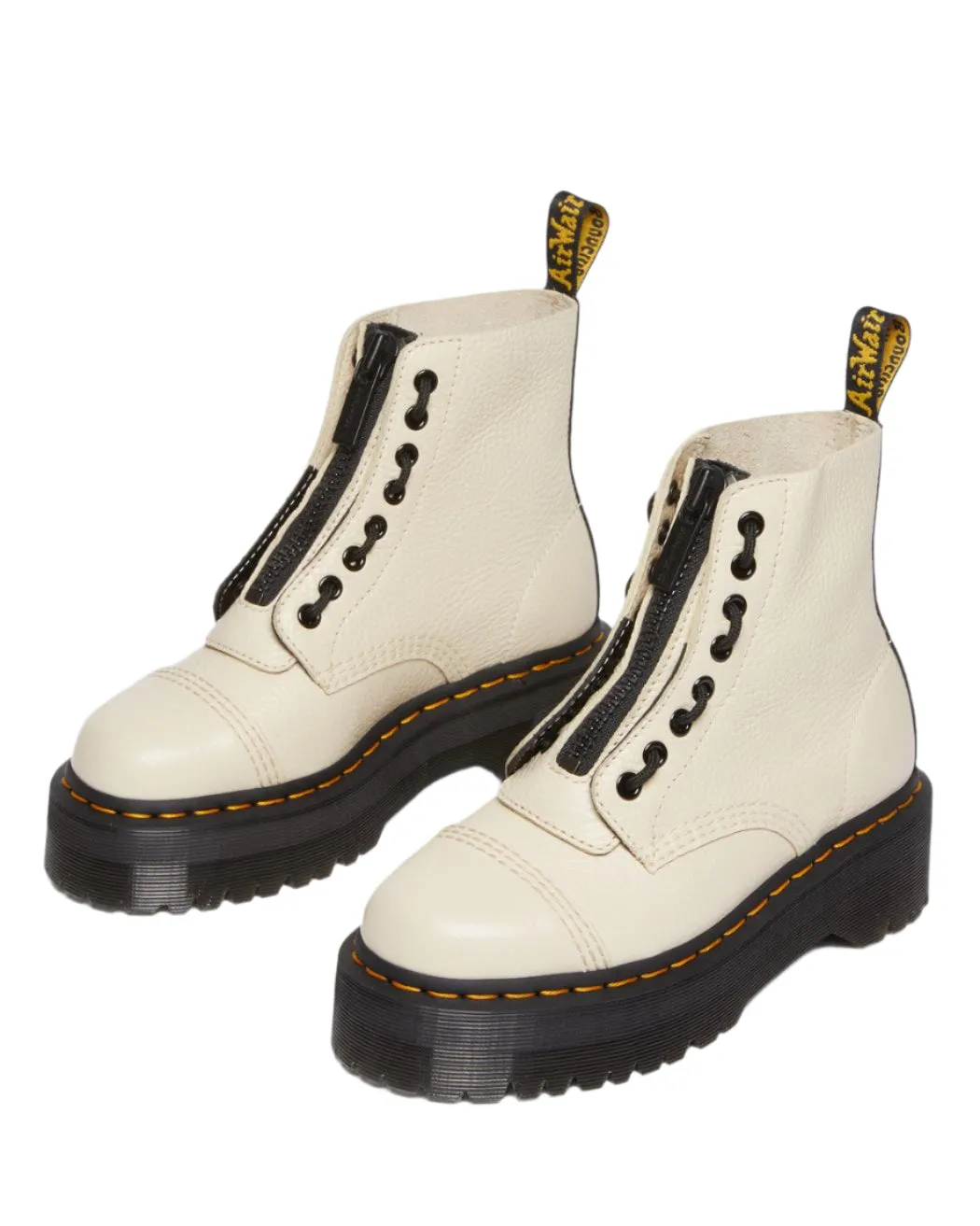 Dr Martens Sinclair Jungle Boot Parchment Beige Milled Nappa