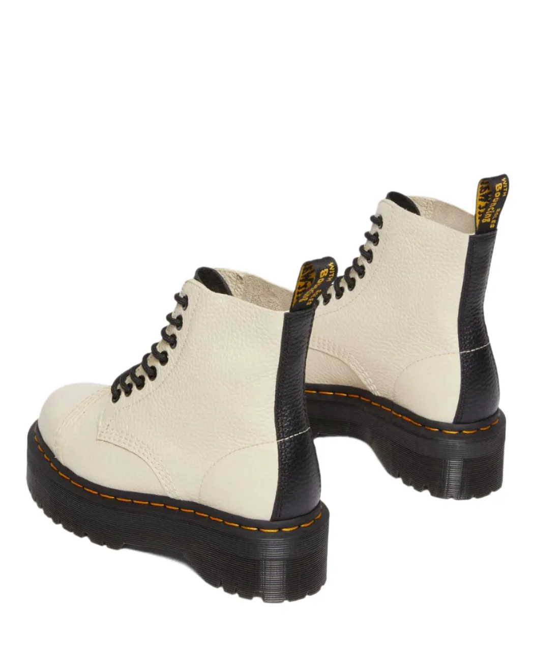 Dr Martens Sinclair Jungle Boot Parchment Beige Milled Nappa