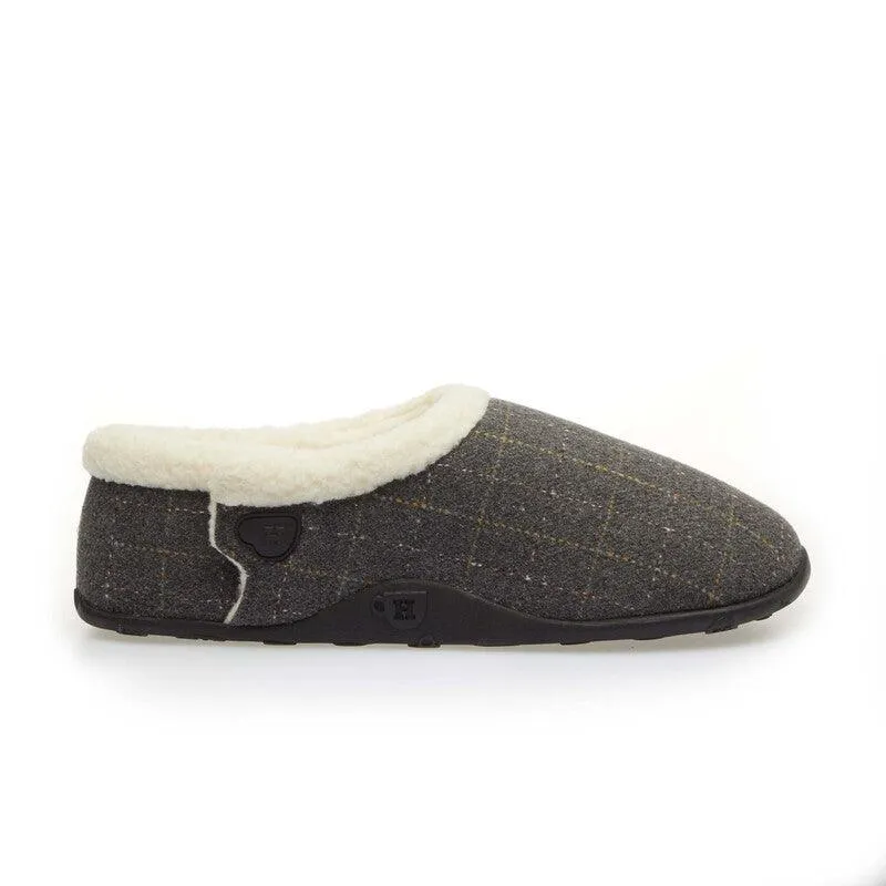 Eric - Grey Check Men's Slippers