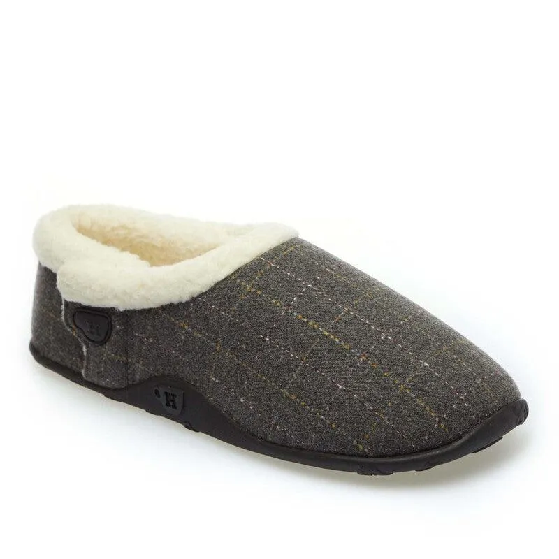 Eric - Grey Check Men's Slippers