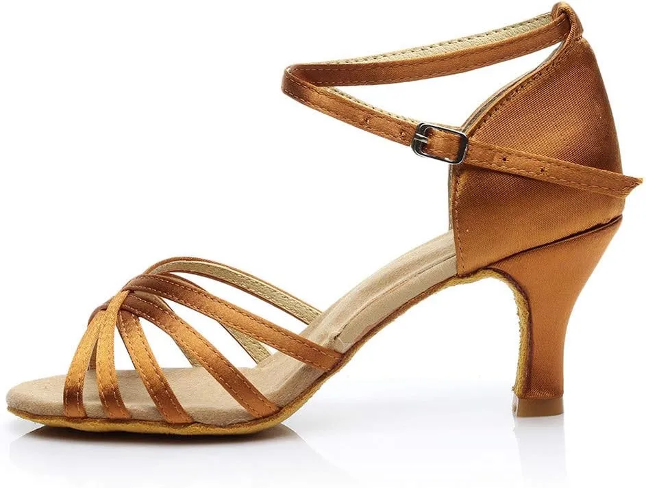 Fashion Latin Dancing Shoes Women Ballroom Dance Sandals Prom Women's Sandals Colorful Sandals for Women Wedge