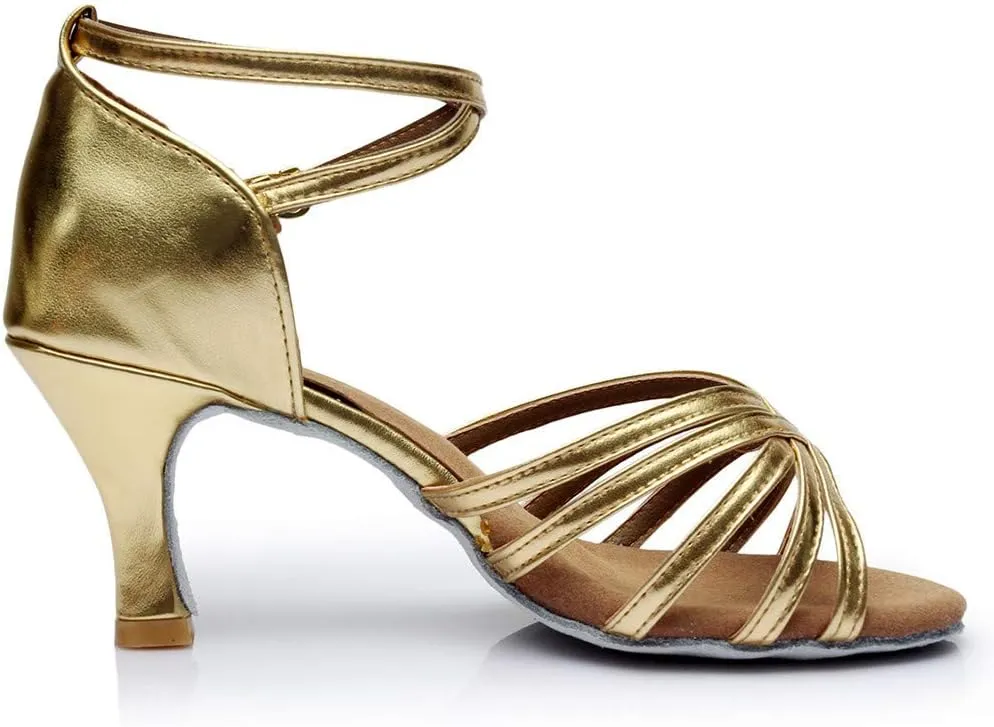 Fashion Latin Dancing Shoes Women Ballroom Dance Sandals Prom Women's Sandals Colorful Sandals for Women Wedge