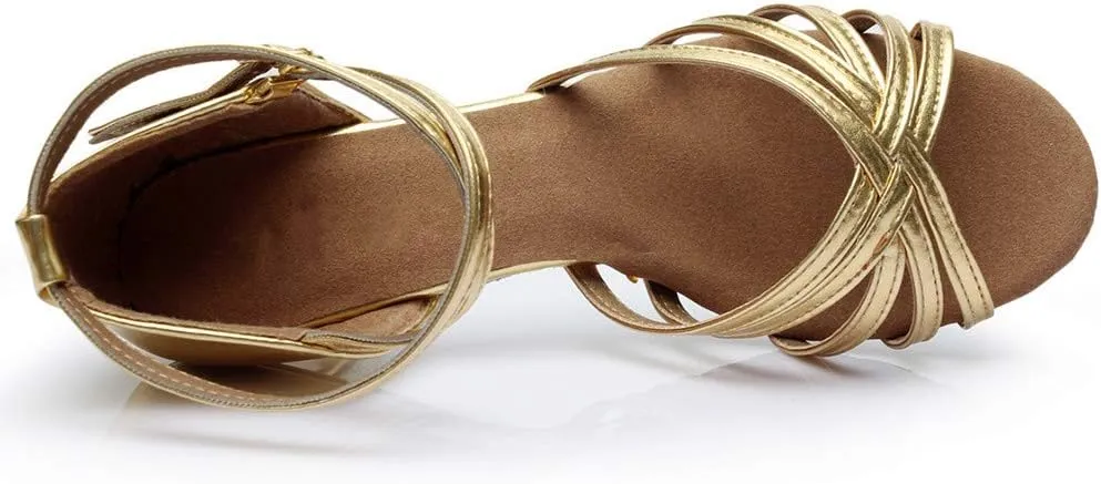 Fashion Latin Dancing Shoes Women Ballroom Dance Sandals Prom Women's Sandals Colorful Sandals for Women Wedge