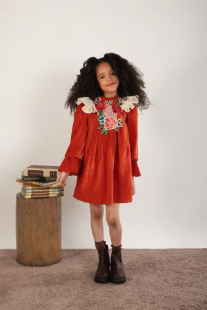 Floral Velvet Royalty Dress