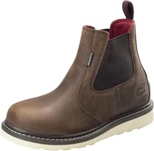 FSI FOOTWEAR SPECIALTIES INTERNATIONAL Men's Leather Wedge 6" Soft Toe Waterproof Puncture Resistant Eh Work Boot