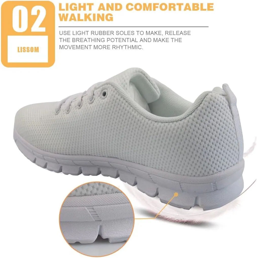 GIFTPUZZ Running Shoes for Women Men Athletic Mesh Breathable Casual Sneakers Lightweight Walking Shoes