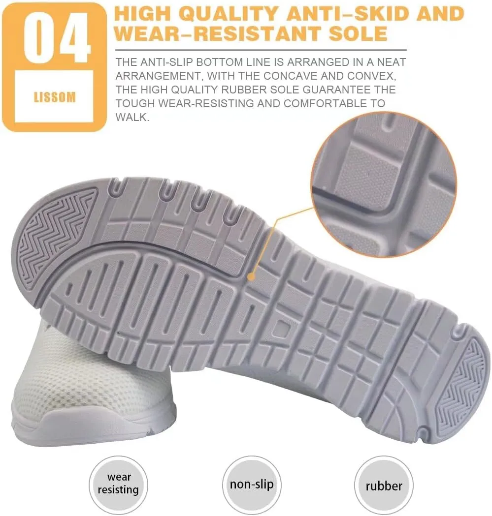 GIFTPUZZ Running Shoes for Women Men Athletic Mesh Breathable Casual Sneakers Lightweight Walking Shoes
