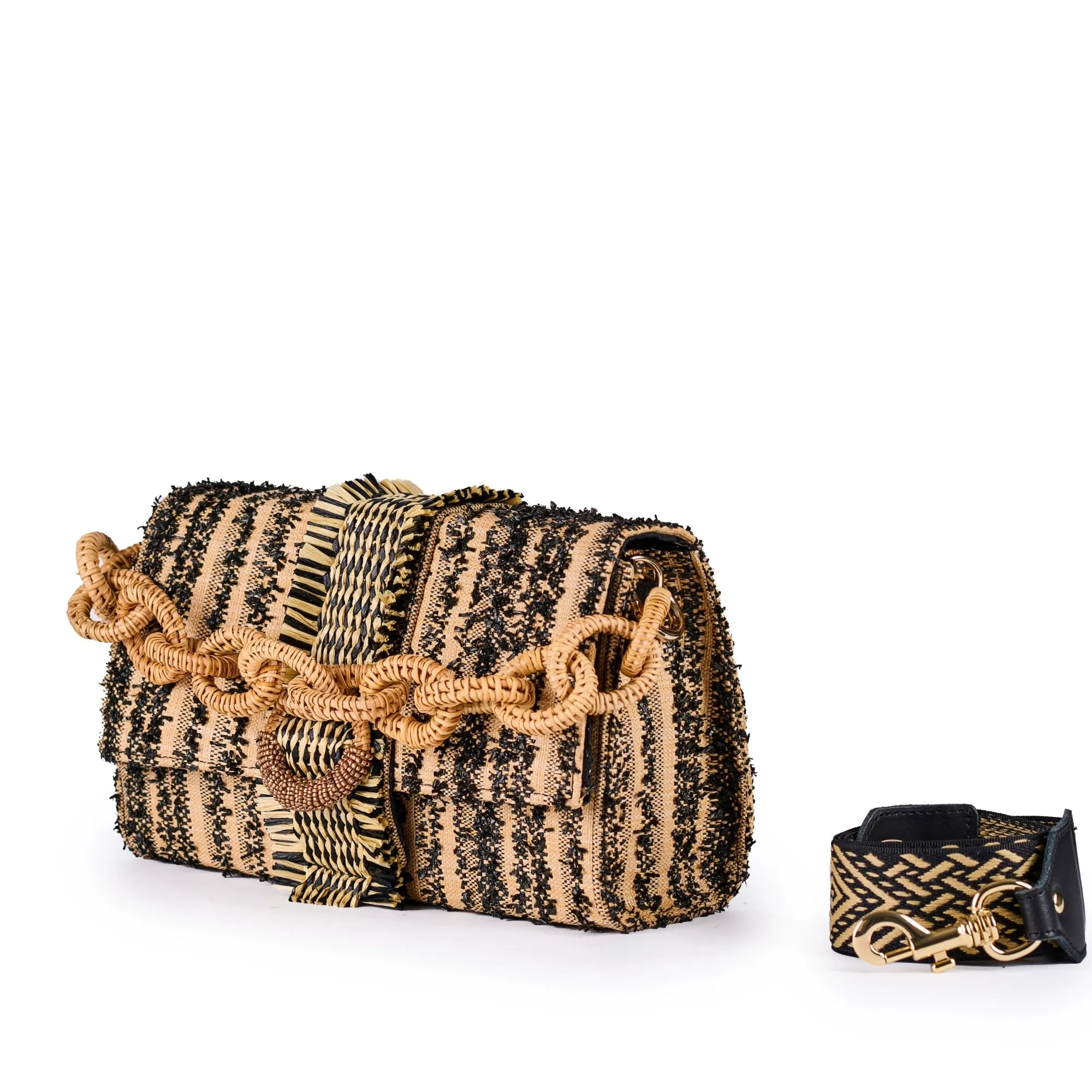 GINGER Bag Black & Natural