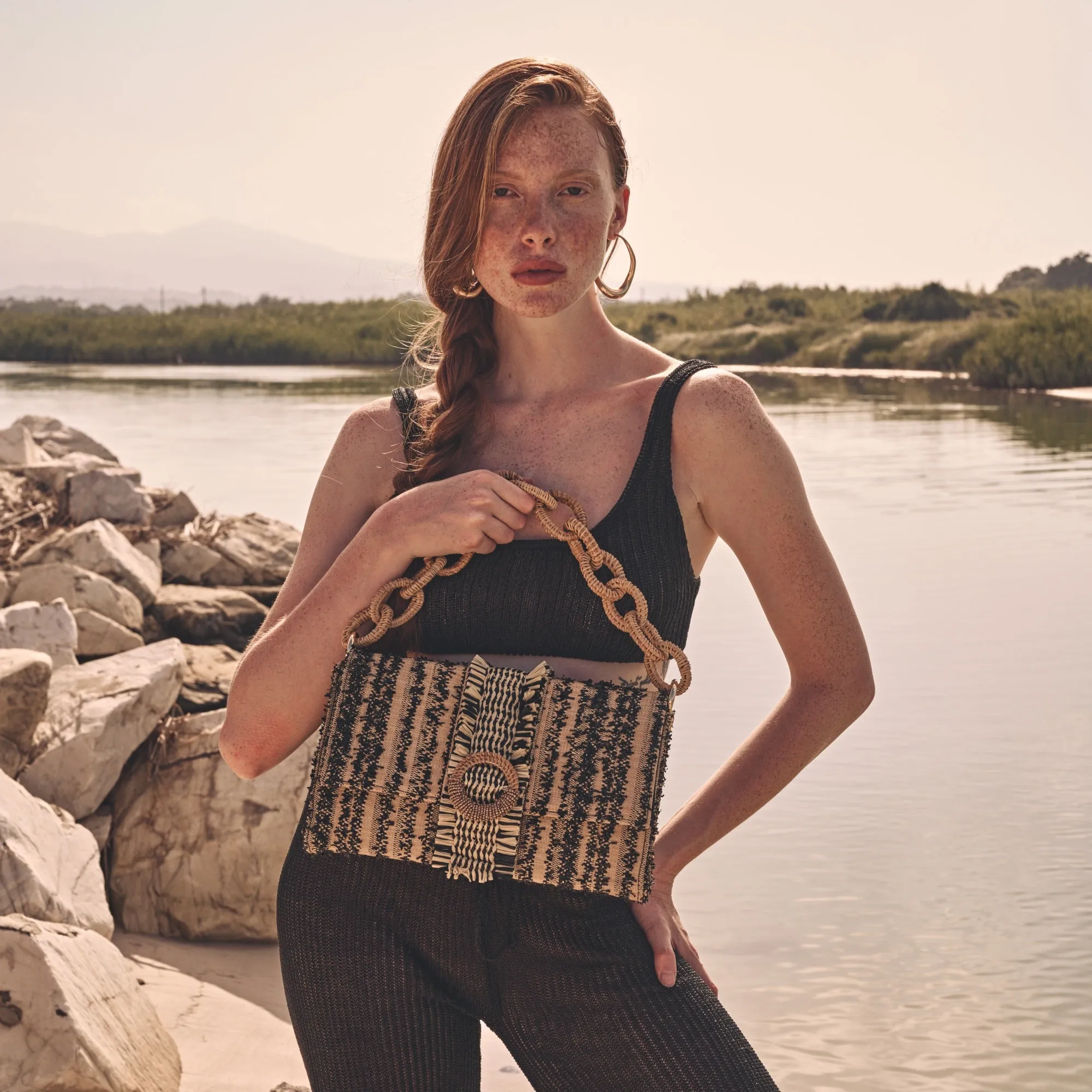 GINGER Bag Black & Natural