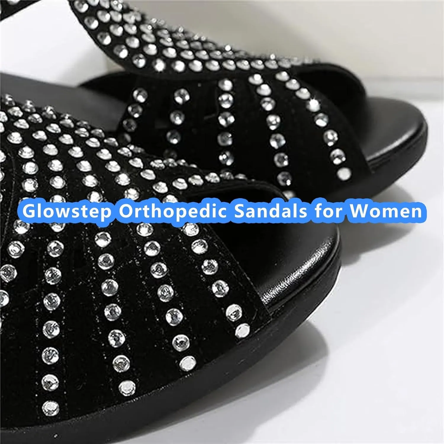 Glowstep Orthopedic Sandals for Women, GlowStep Orthopedic Low Heel Cut-Out Sandals, Low Heel Cut-Out