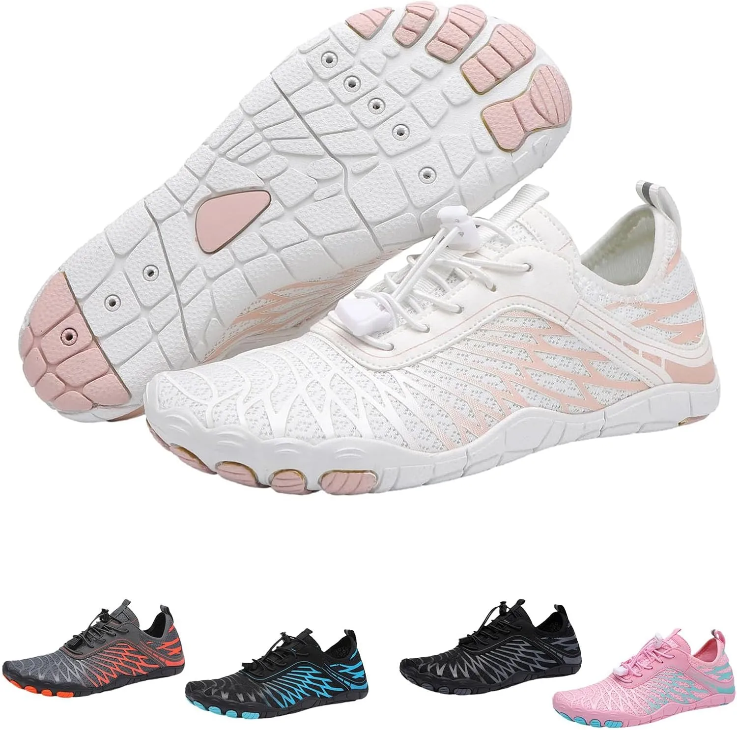 Grounded Barefoot Footwear for Women Men Neuropathy, Grounding Shoes for Womens Mens, Lightweight Non-Slip Hike Barefoot Footwear Shoes