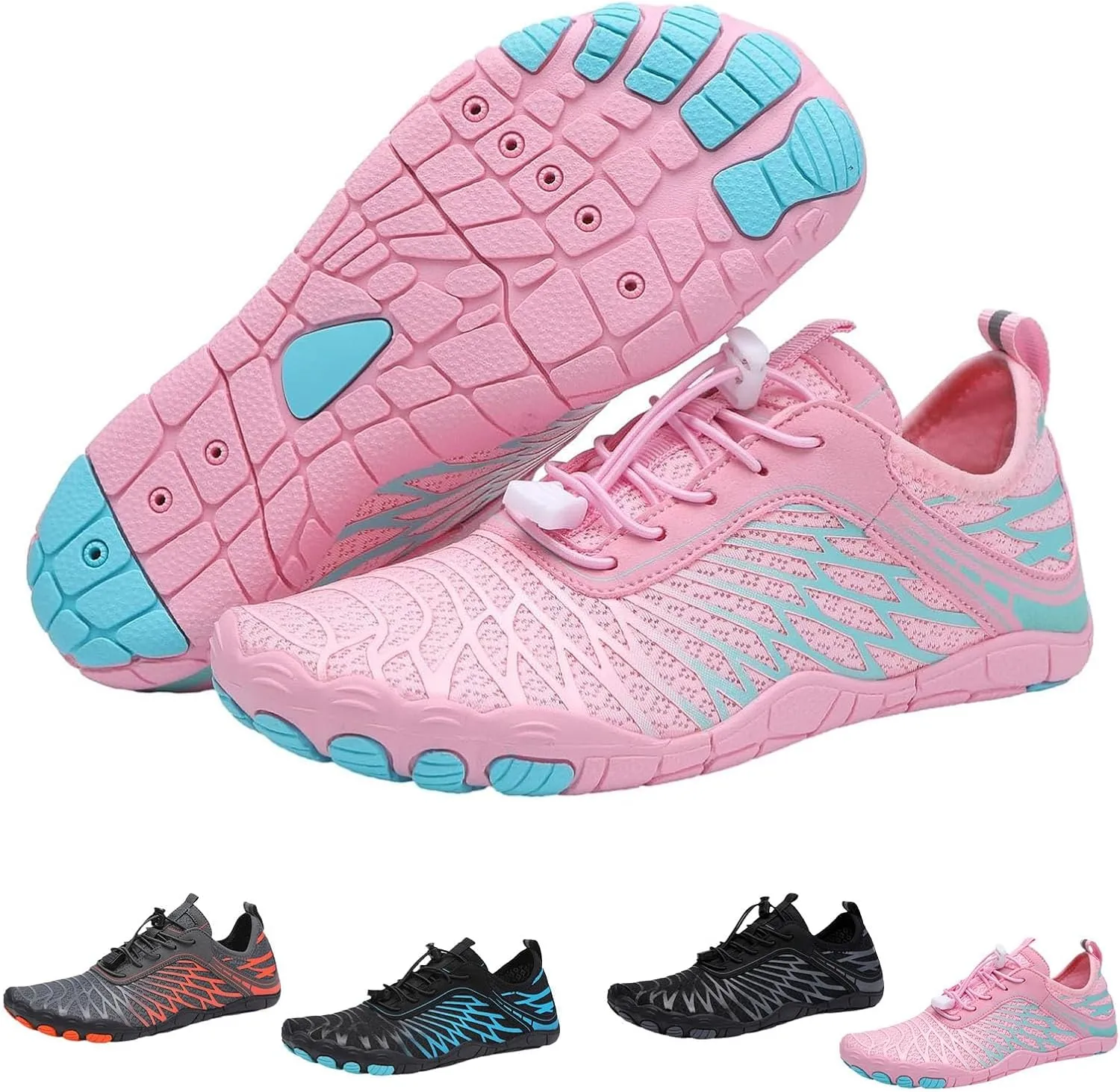 Grounded Barefoot Footwear for Women Men Neuropathy, Grounding Shoes for Womens Mens, Lightweight Non-Slip Hike Barefoot Footwear Shoes