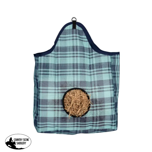 Hay Bag Feeder PVC Mesh - Turquoise