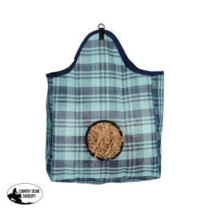 Hay Bag Feeder PVC Mesh - Turquoise