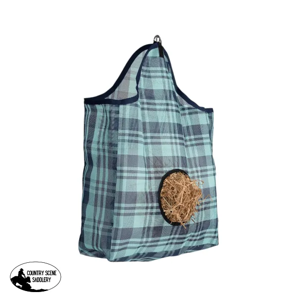 Hay Bag Feeder PVC Mesh - Turquoise