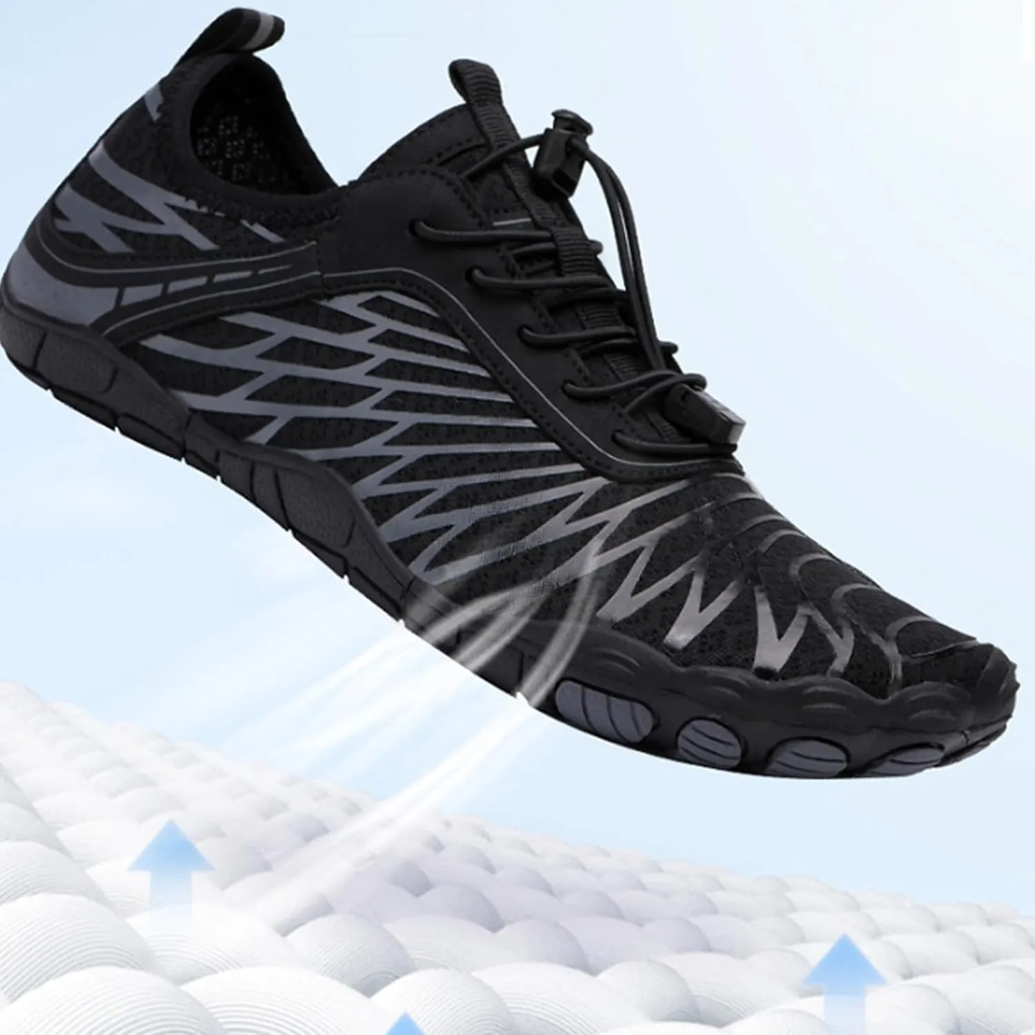 Hike Barefoot Shoes Unisex Waterproof Water Shoes Athletic Jogging Sneakers Gym Workout Footwear with Non-Slip Sole