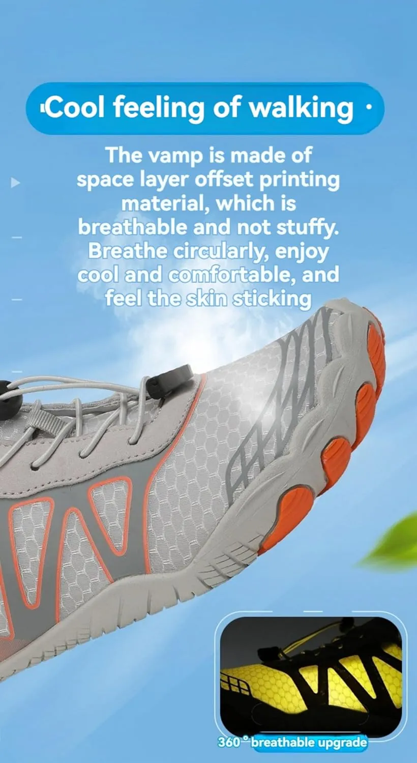 Hike Barefoot Shoes Women Men Pro Barefoot Shoes with Wide Toe Box Grounded Footwear Barefoot Shoes Healthy & Non-Slip Barefoot Shoes Unisex Athletic Outdoor Hiking Footwear Hiking Walking Shoes