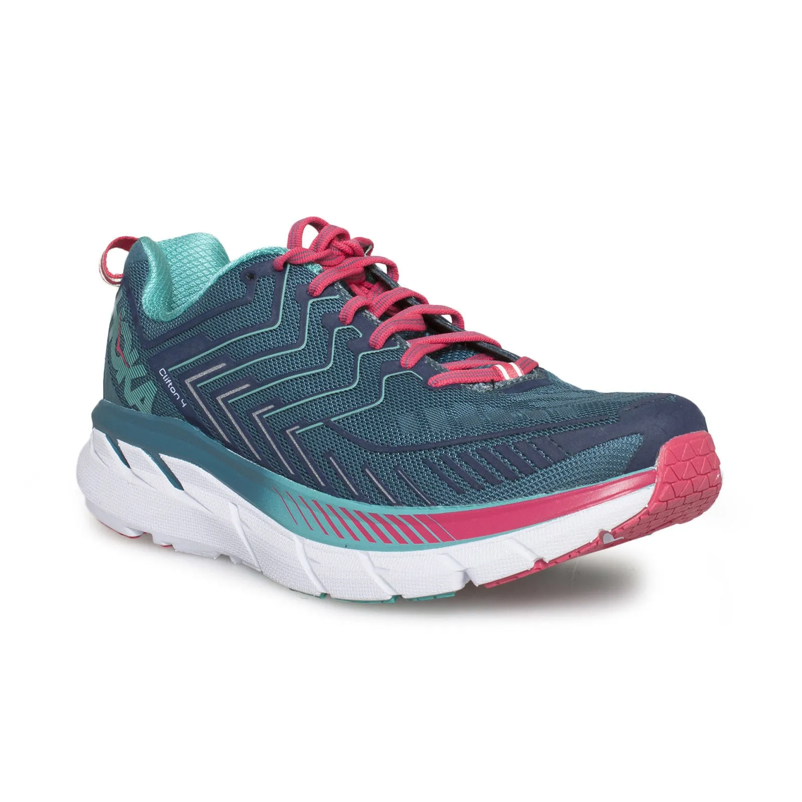 Hoka One one Clifton 4 Blue Coral / Ceramic Running Shoes