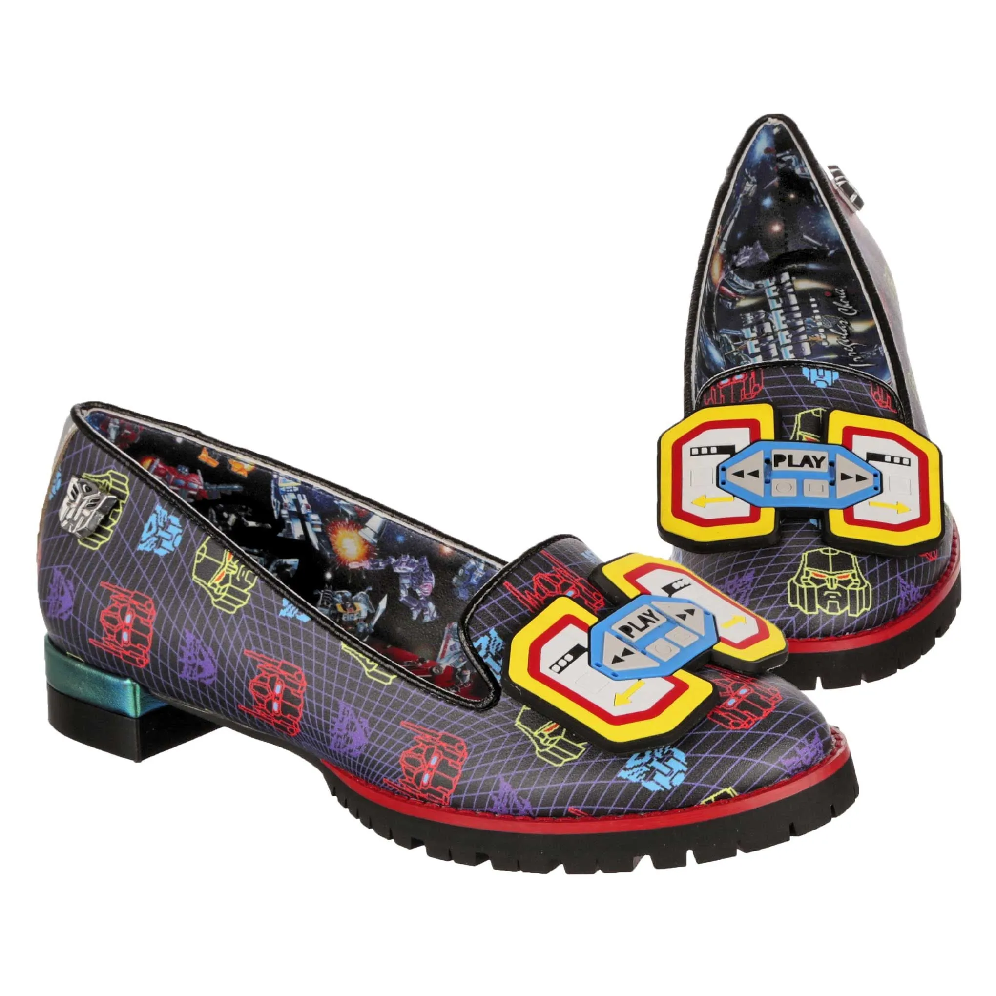 Irregular Choice Womens Transformers Turn it Up Shoe - Black