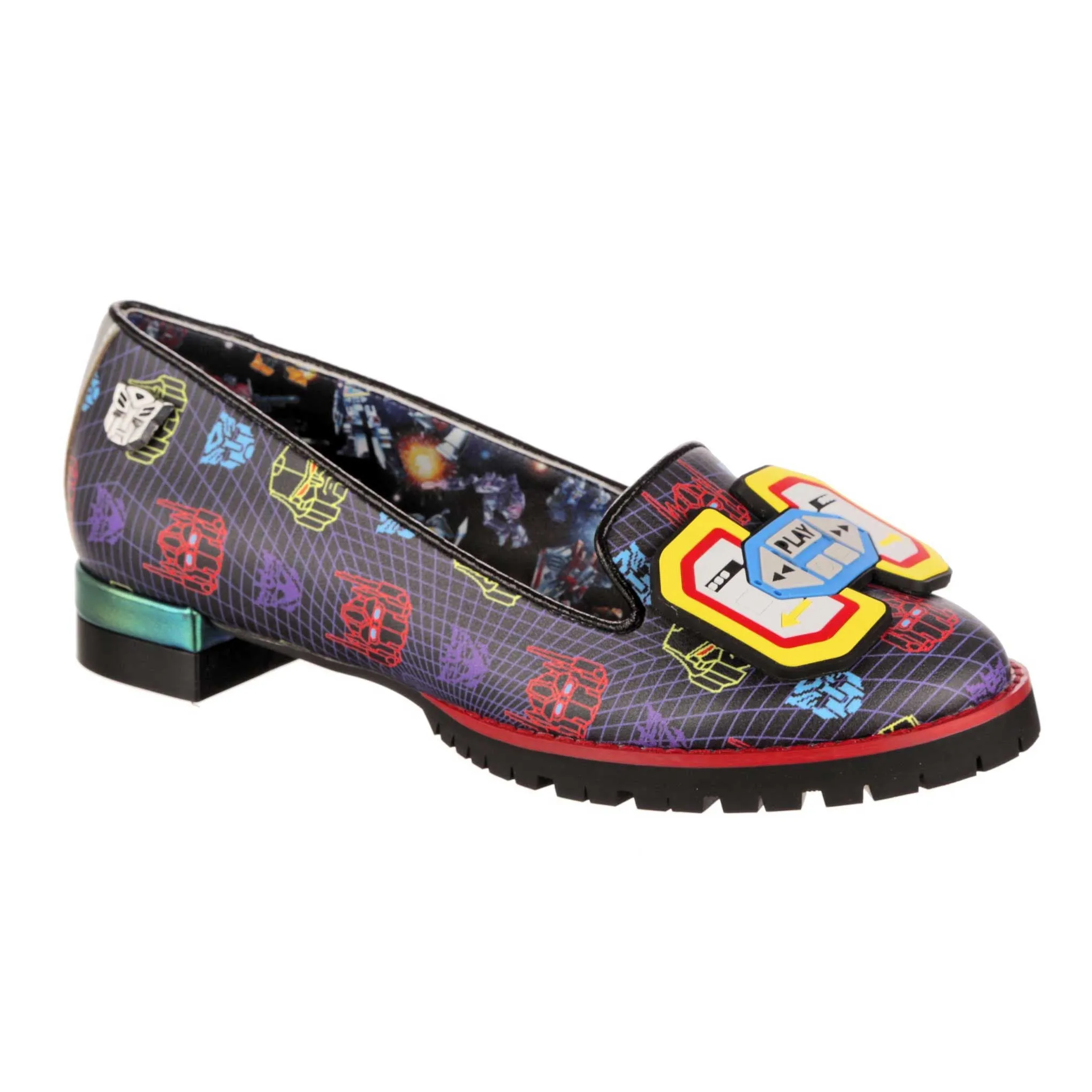 Irregular Choice Womens Transformers Turn it Up Shoe - Black
