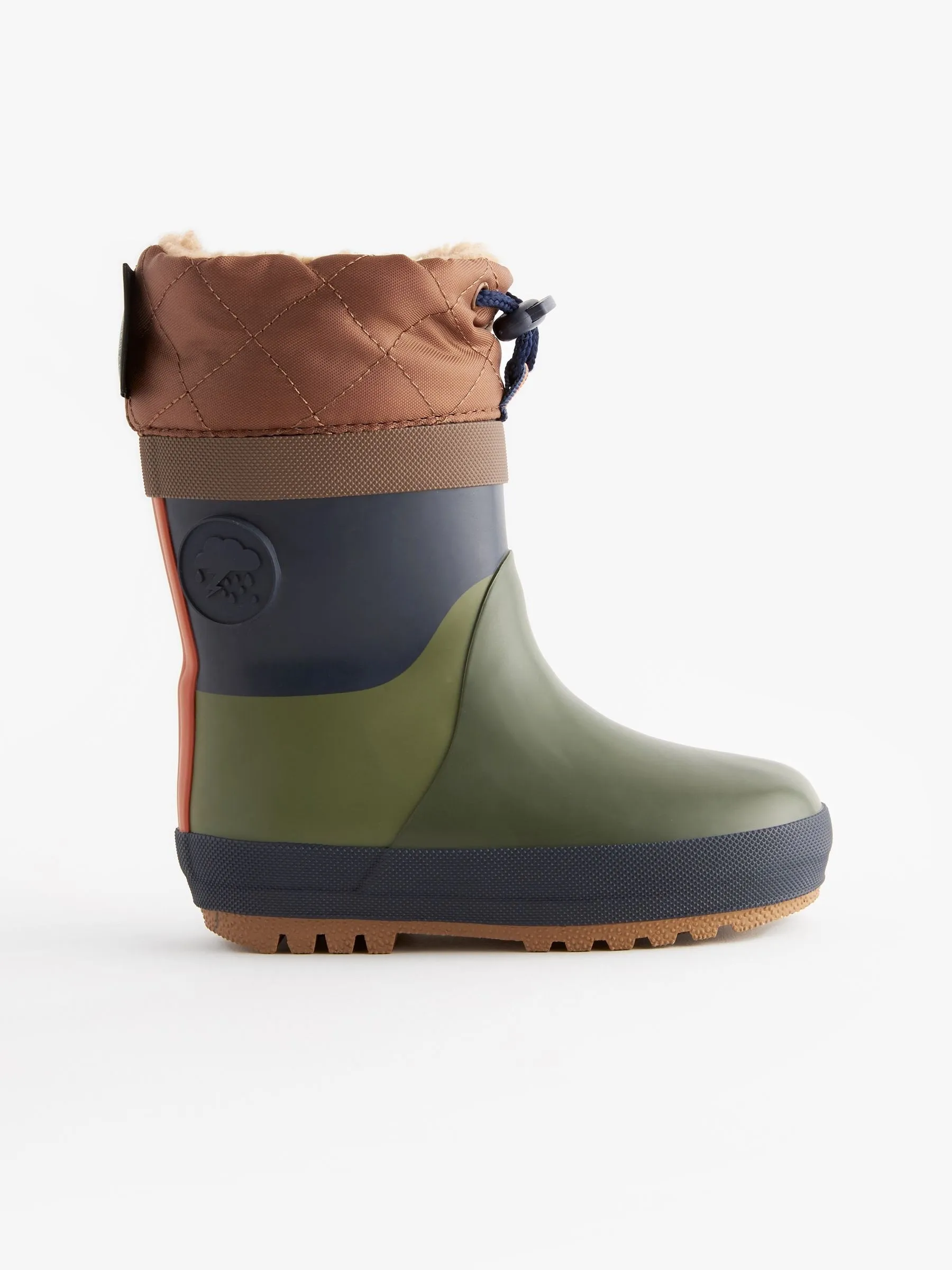 Khaki Green Thermal Thinsulate™ Lined Cuff Wellies