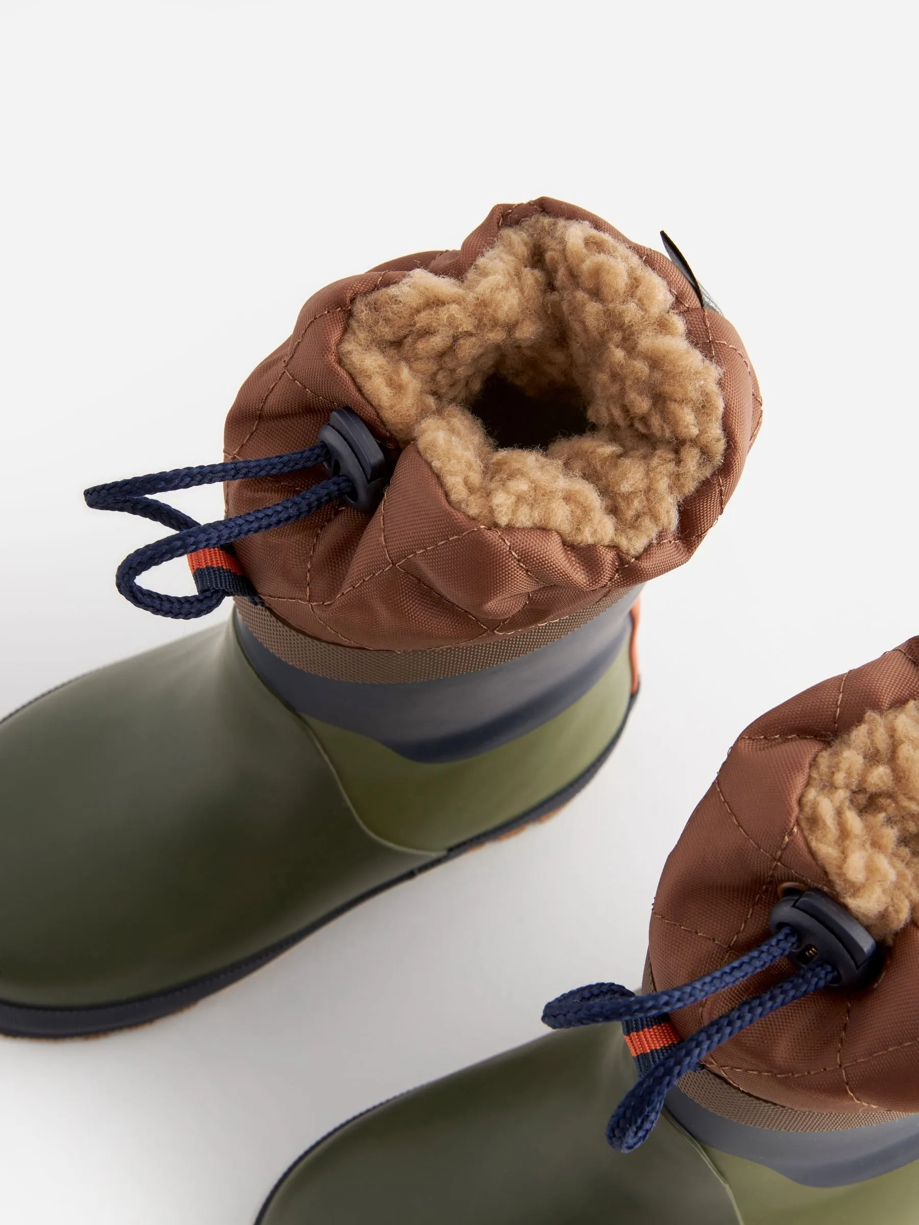 Khaki Green Thermal Thinsulate™ Lined Cuff Wellies