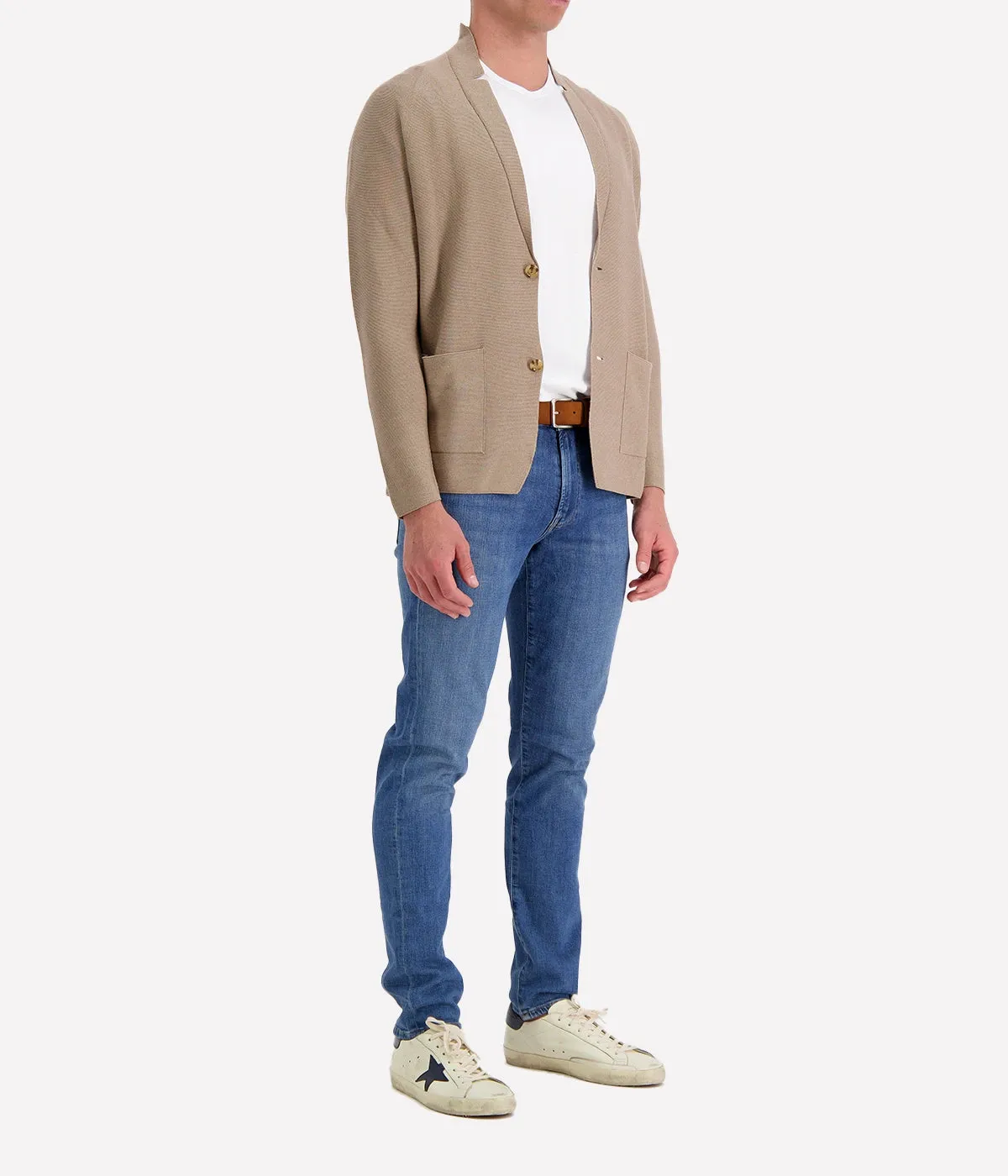 Knitted Jacket in Camel